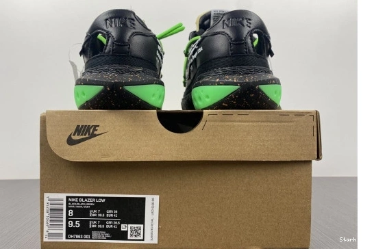 O-W Low Nike Green Blazer x Electro DH7863-001 Black 0910